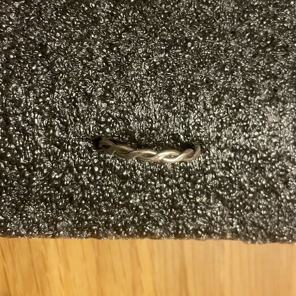 Handmade Silver Woven Ring - 17mm - Picture 4 of 5